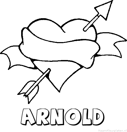 Arnold liefde kleurplaat