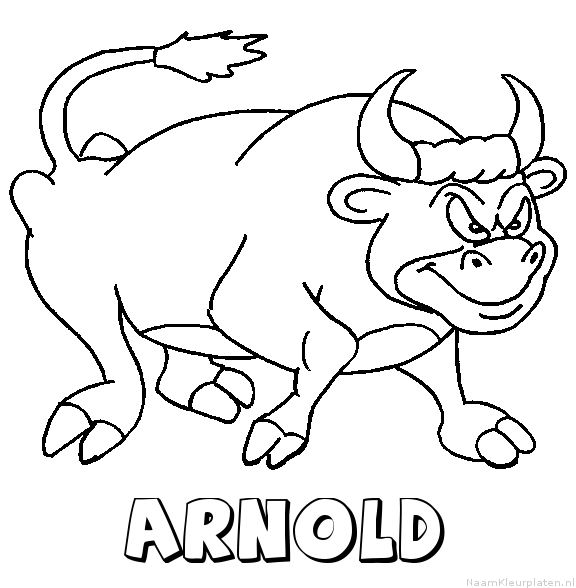 Arnold stier kleurplaat