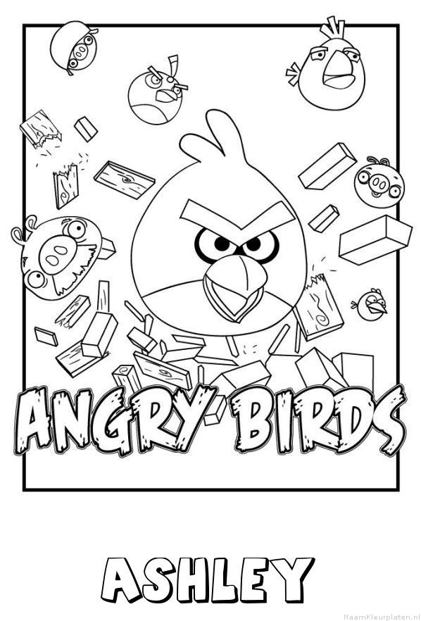 Ashley angry birds kleurplaat