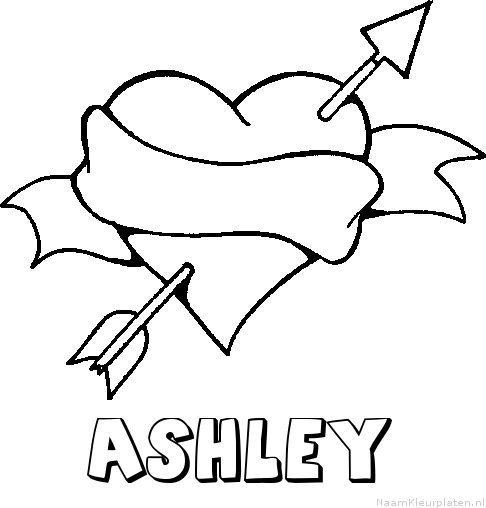 Ashley liefde kleurplaat