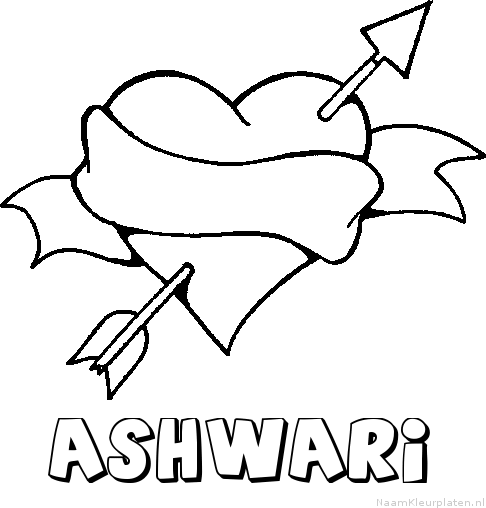 Ashwari liefde kleurplaat