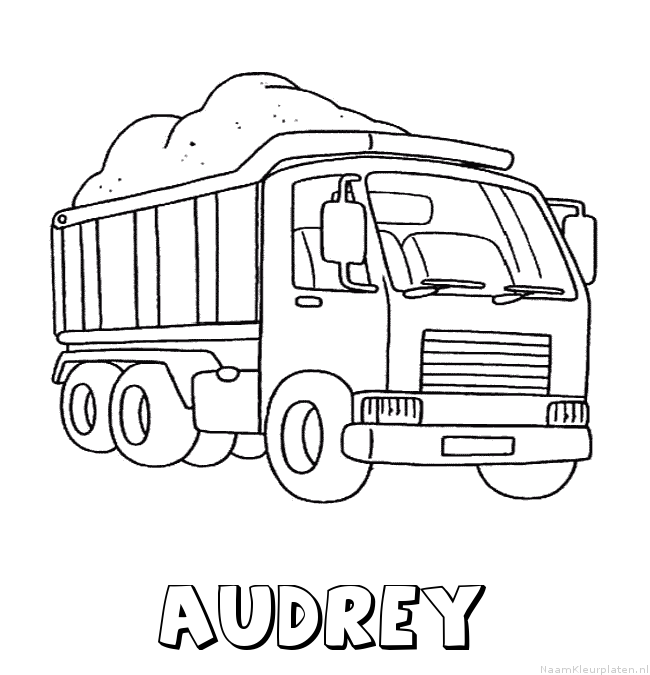 Audrey vrachtwagen kleurplaat