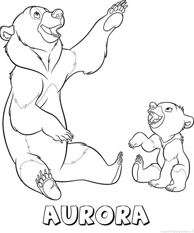 Aurora brother bear kleurplaat