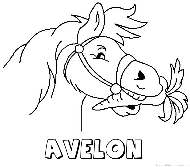 Avelon paard van sinterklaas kleurplaat