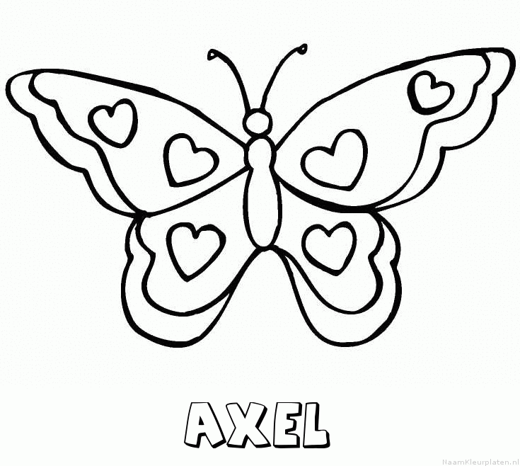 Axel vlinder hartjes