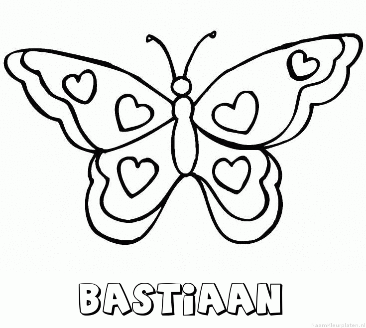 Bastiaan vlinder hartjes