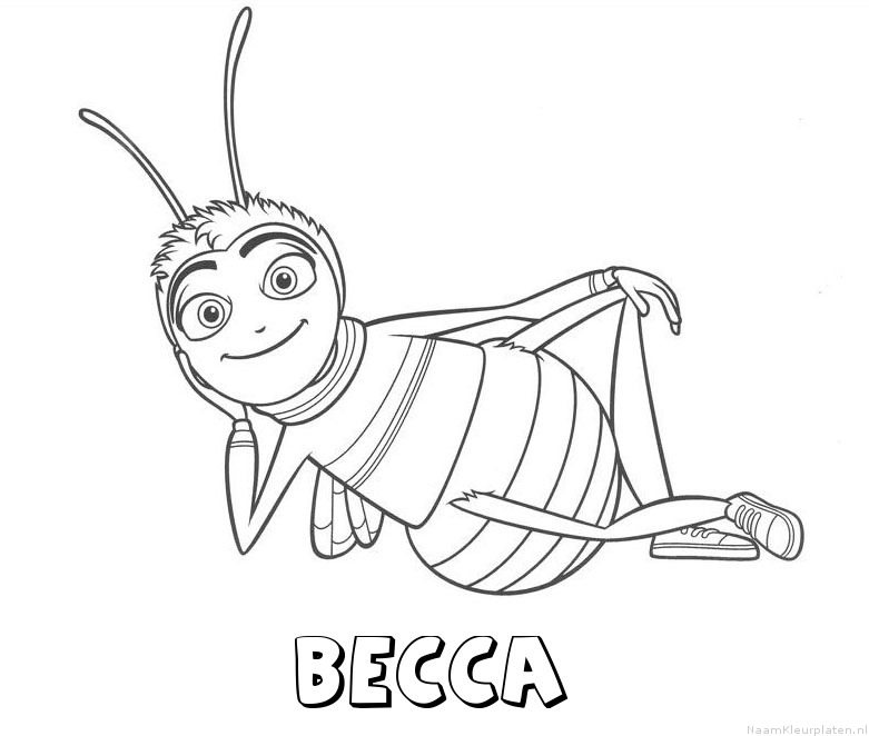 Becca bee movie kleurplaat