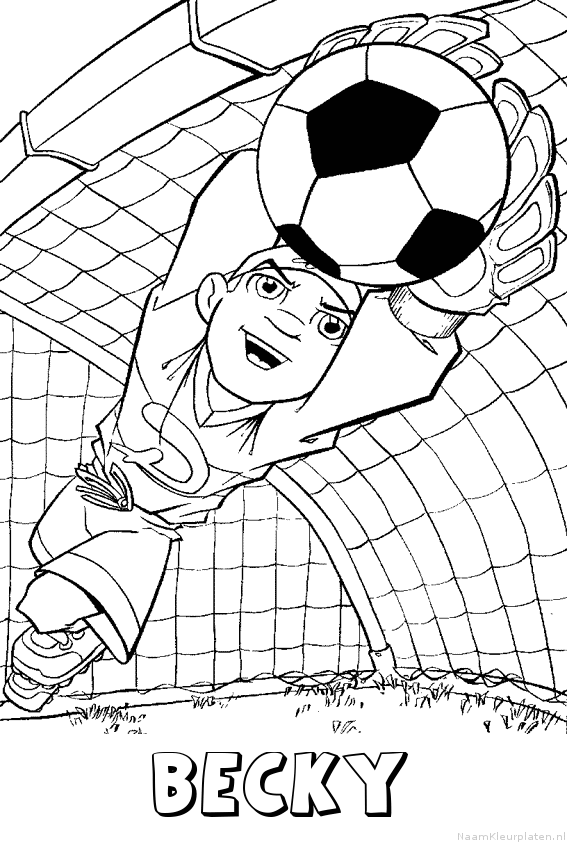 Becky voetbal keeper