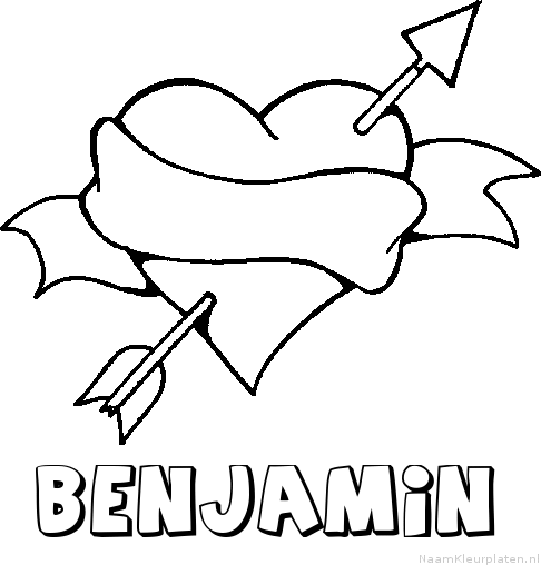 Benjamin liefde kleurplaat