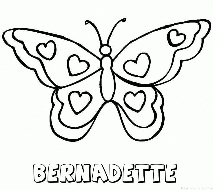Bernadette vlinder hartjes