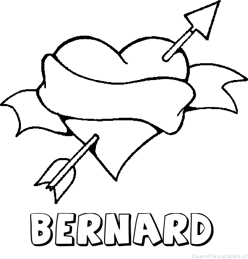 Bernard liefde kleurplaat
