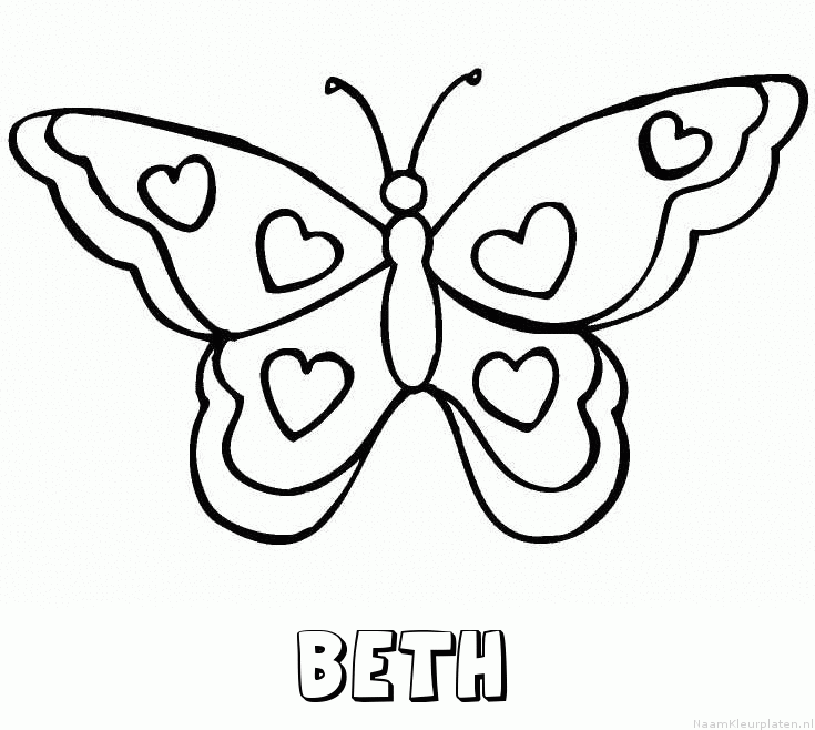 Beth vlinder hartjes