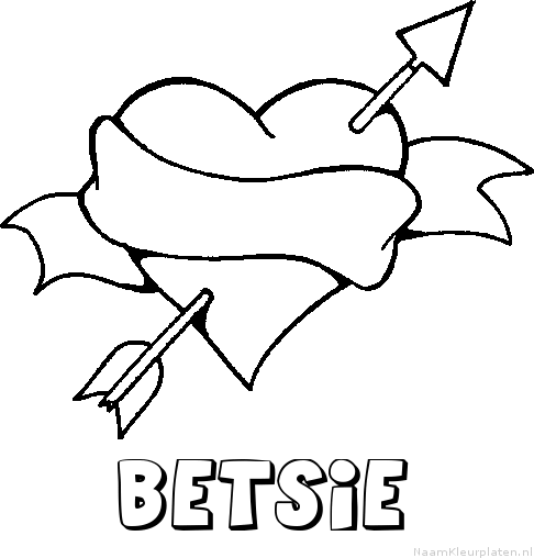 Betsie liefde kleurplaat