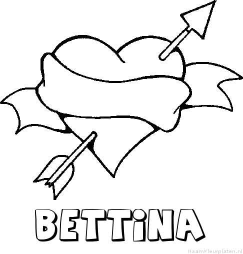 Bettina liefde kleurplaat
