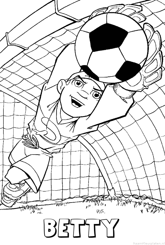 Betty voetbal keeper