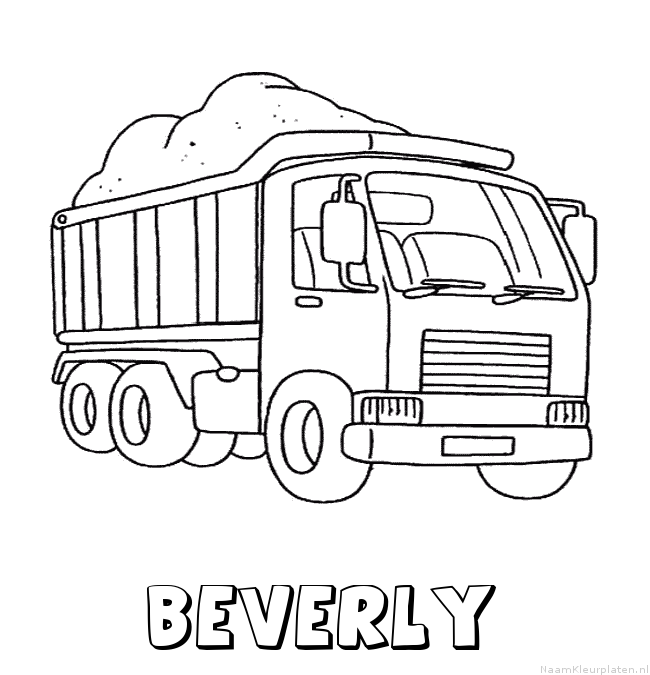 Beverly vrachtwagen kleurplaat