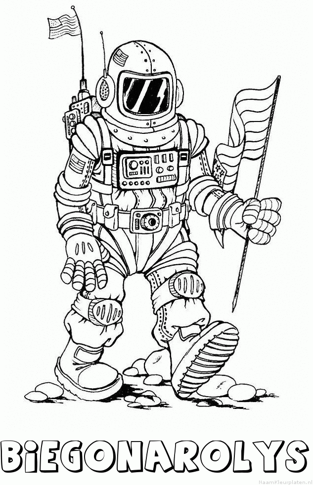 Biegonarolys astronaut