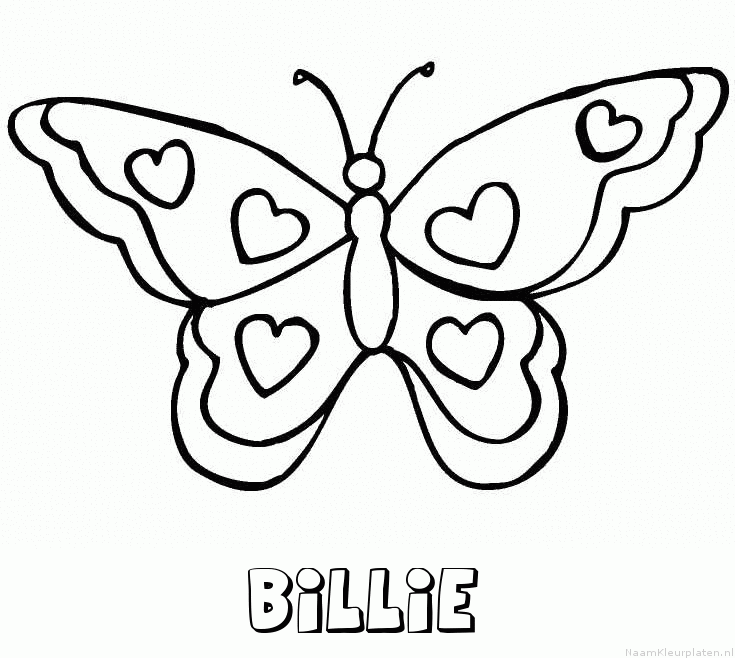 Billie vlinder hartjes
