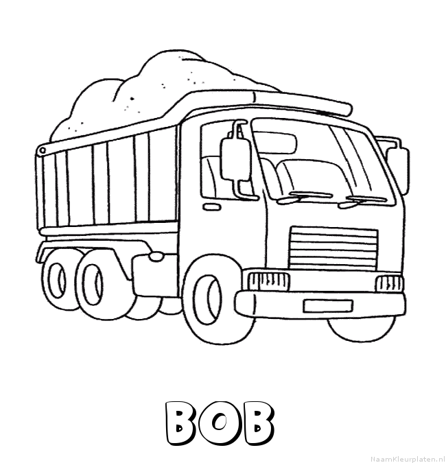 Bob vrachtwagen kleurplaat