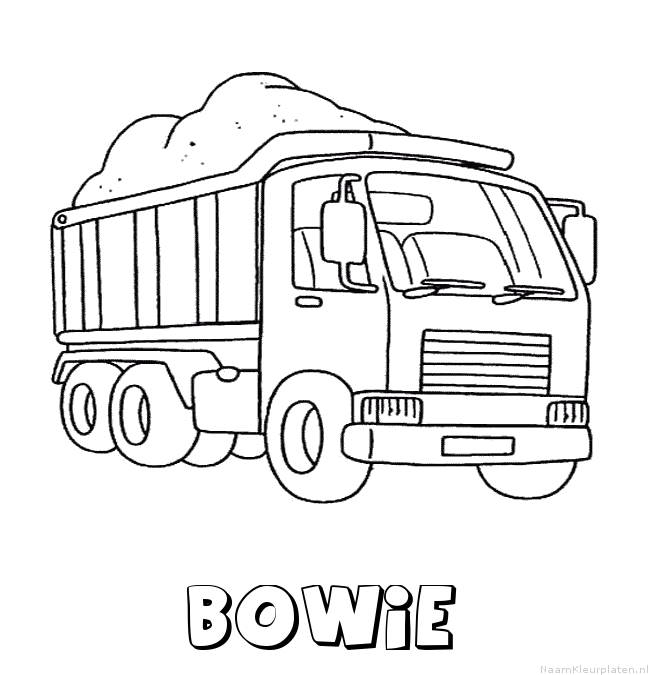 Bowie vrachtwagen kleurplaat