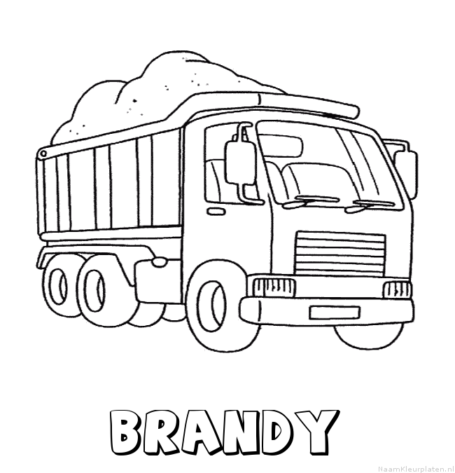 Brandy vrachtwagen kleurplaat
