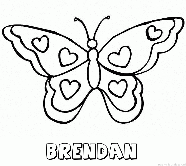 Brendan vlinder hartjes