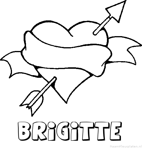Brigitte liefde kleurplaat
