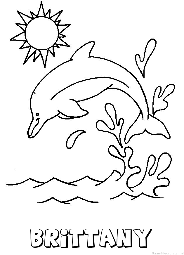 Brittany dolfijn kleurplaat