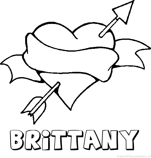 Brittany liefde kleurplaat