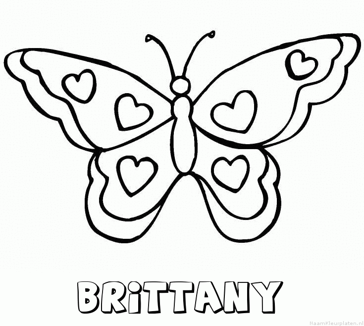 Brittany vlinder hartjes