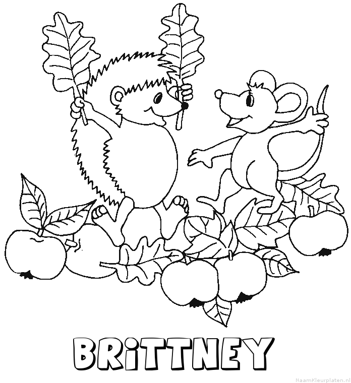 Brittney egel kleurplaat