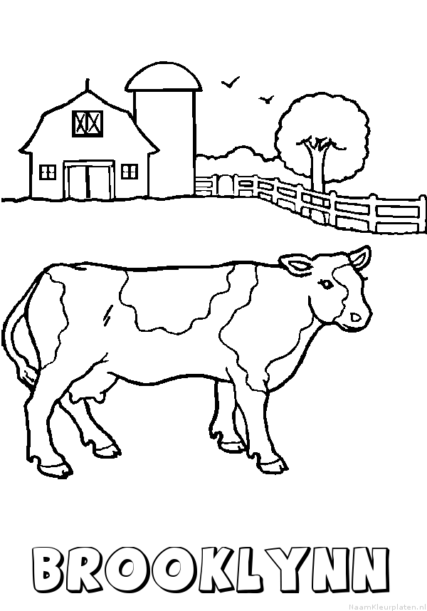Brooklynn koe kleurplaat