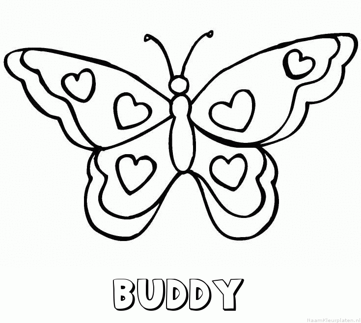 Buddy vlinder hartjes