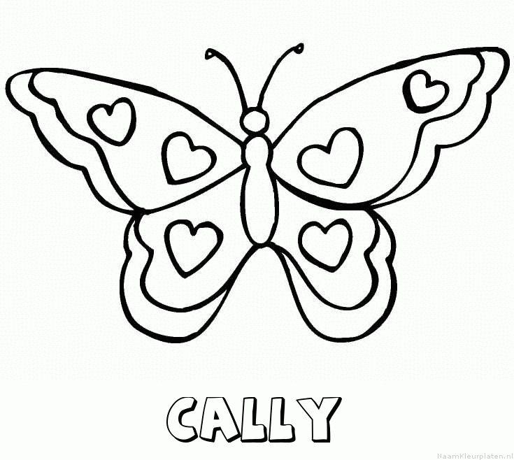 Cally vlinder hartjes