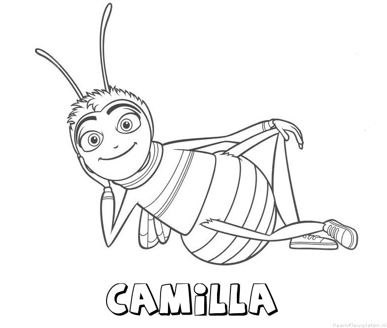 Camilla bee movie kleurplaat