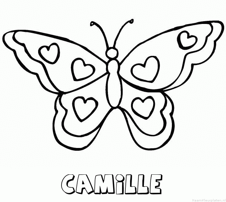 Camille vlinder hartjes