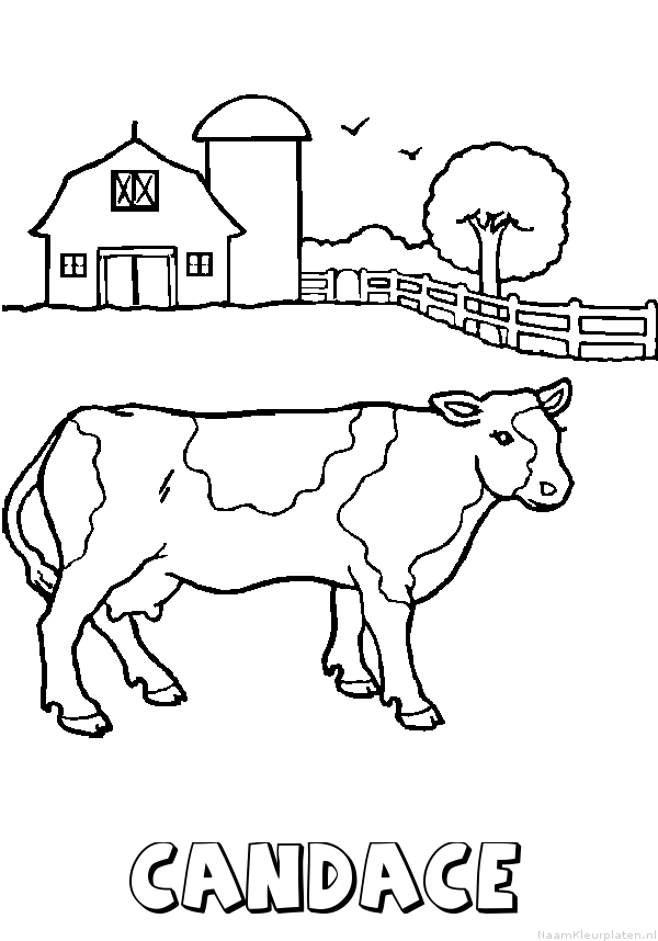 Candace koe kleurplaat