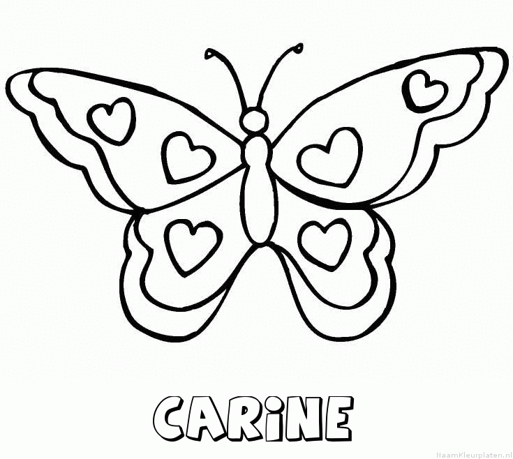 Carine vlinder hartjes