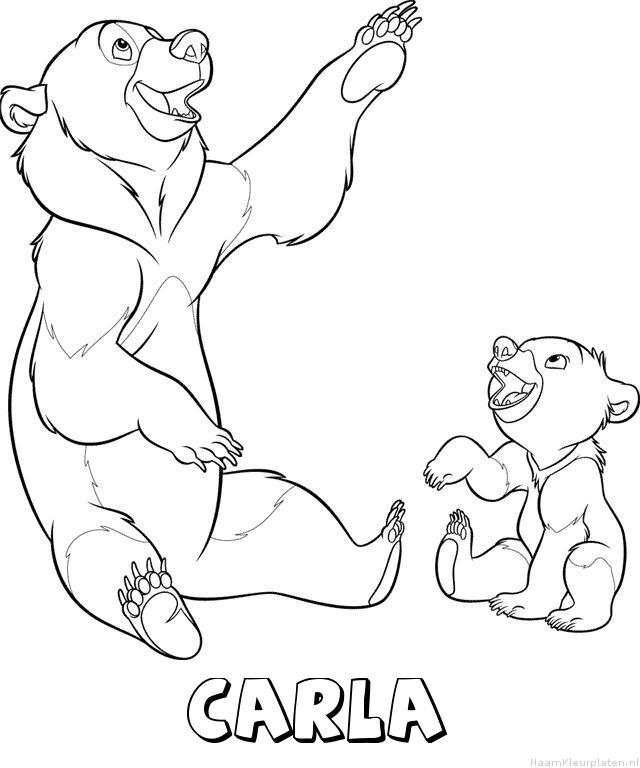 Carla brother bear kleurplaat