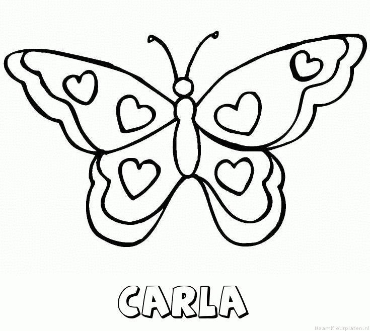 Carla vlinder hartjes