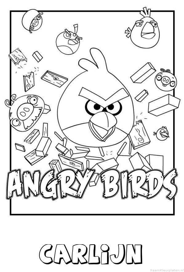 Carlijn angry birds kleurplaat