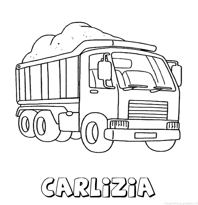 Carlizia vrachtwagen kleurplaat