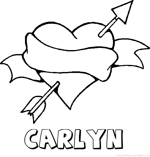 Carlyn liefde kleurplaat