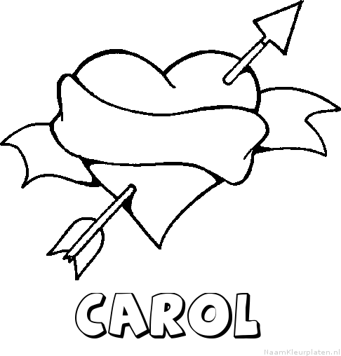 Carol liefde kleurplaat