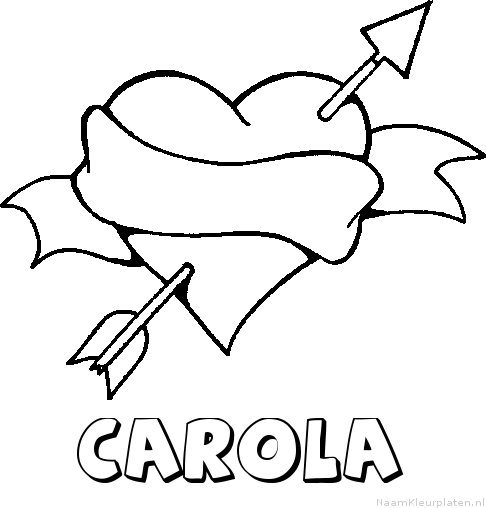 Carola liefde kleurplaat