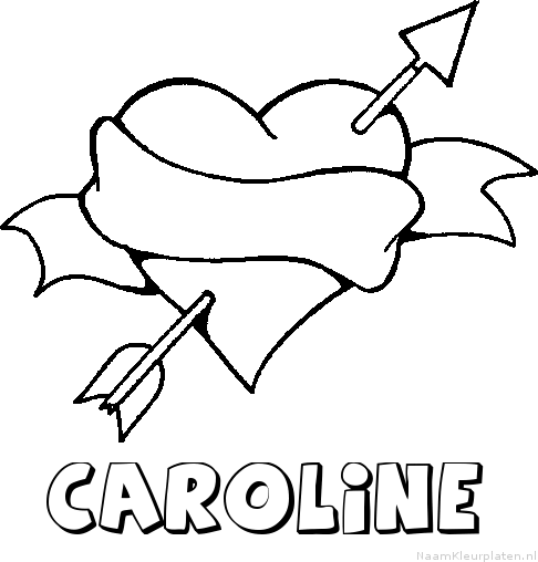 Caroline liefde kleurplaat