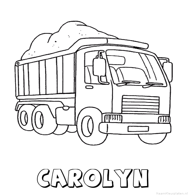 Carolyn vrachtwagen kleurplaat