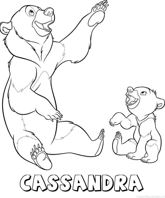 Cassandra brother bear kleurplaat