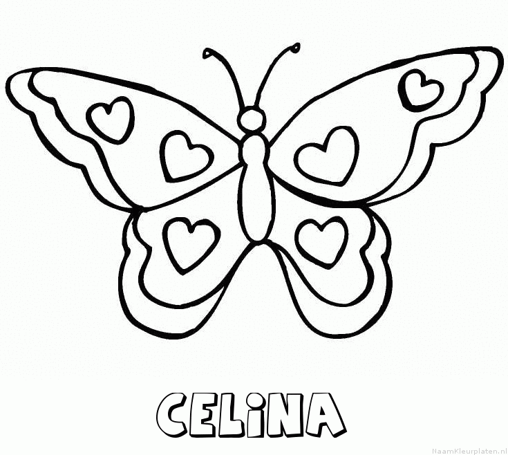Celina vlinder hartjes