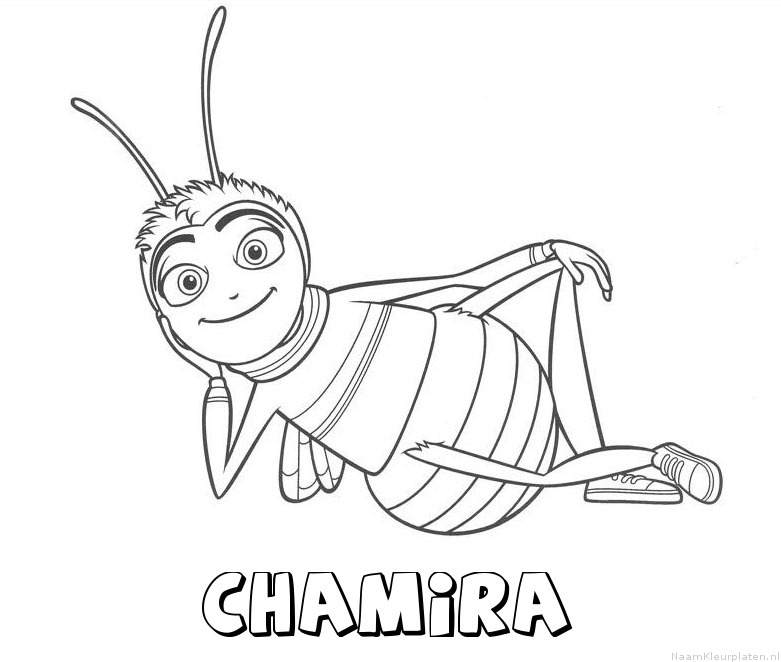 Chamira bee movie kleurplaat